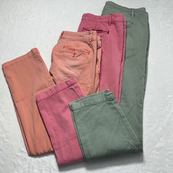 Anthropologie Pants - Anthropologie Pilcro Pants Preppy Lot of 3 Size 29 Petite Hyphen Fit Mid Rise